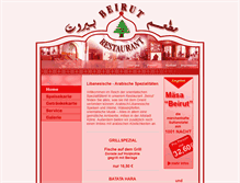 Tablet Screenshot of beirut-restaurant.de